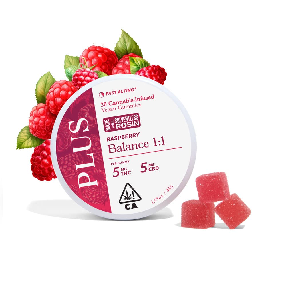 Raspberry Balance 1:1 [Solventless Rosin 20pk] (100mg)