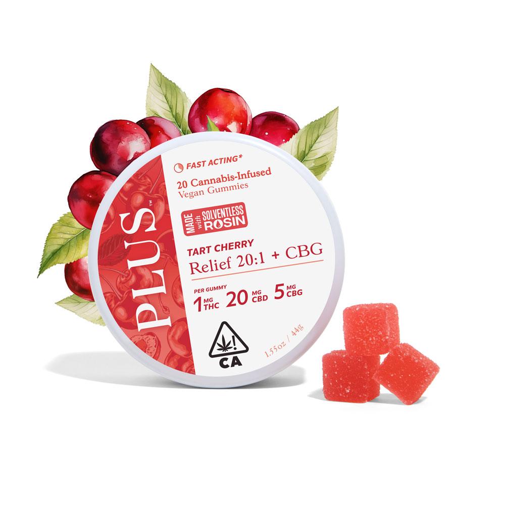 Tart Cherry Relief 20:5:1 Gummies [Solventless Rosin 20pk]