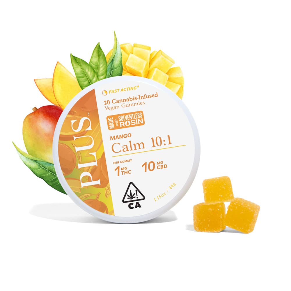 Mango Calm 10:1 Gummies [Solventless Rosin 20pk]