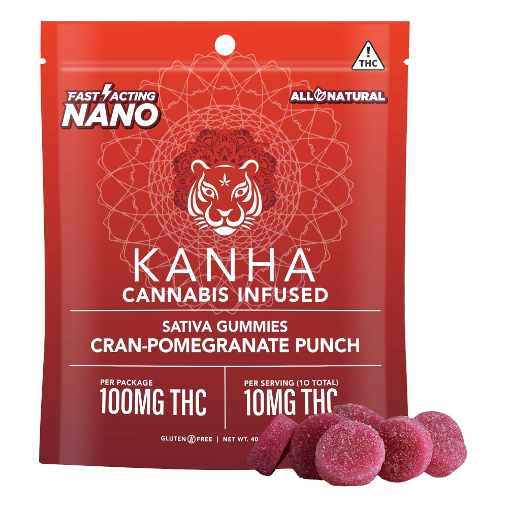 Cran-Pomegranate Punch - Sativa [10pk] (100mg)