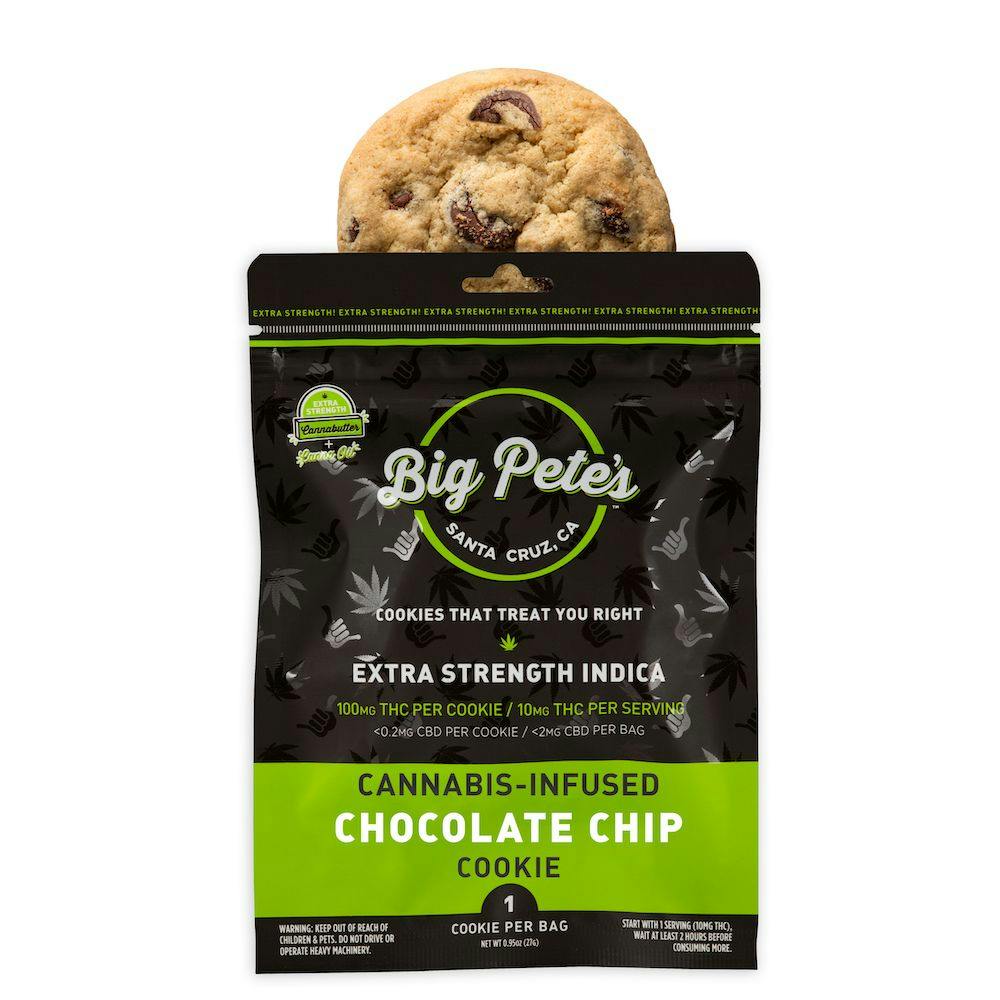Extra Strength Chocolate Chip Single Cookie - Indica (100mg)